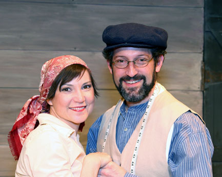 Photo of Kate Kinhan-Specter as Tzeitel and Steven L. Smith as Motel